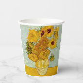 Gobelets En Papier Vincent Van Gogh 12 Tournesols Impressionniste (Recto)