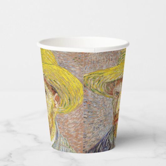 Gobelets En Papier Vincent van Gogh - Autoportrait avec Casquette de (Droite)