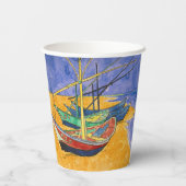 Gobelets En Papier Vincent van Gogh - Bateaux de pêche sur la plage (Verso)