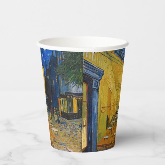 Gobelets En Papier Vincent van Gogh - Café Terrasse en soirée (Droite)