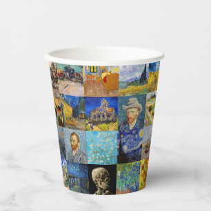 Gobelets En Papier Vincent van Gogh - chefs-d'oeuvre Mosaic Patchwork