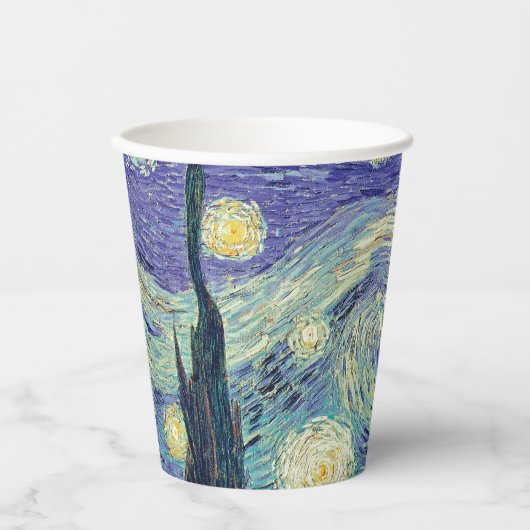 Gobelets En Papier Vincent Van Gogh/ Coupes De Papier Nuit Starry (Recto)