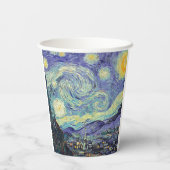 Gobelets En Papier Vincent Van Gogh/ La Nuit étoilée (Verso)