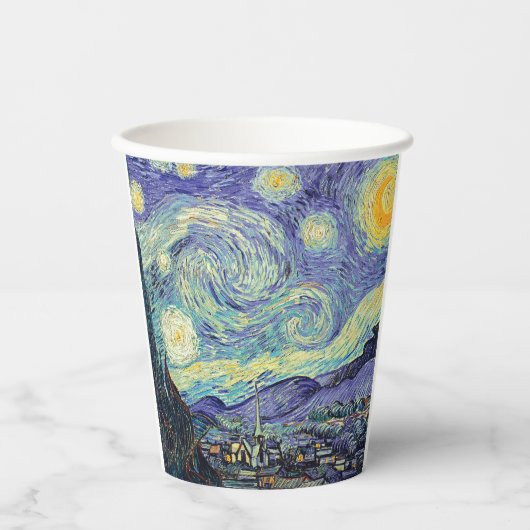 Gobelets En Papier Vincent Van Gogh/ La Nuit étoilée (Recto)