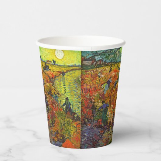 Gobelets En Papier Vincent van Gogh - Le vignoble rouge (Droite)