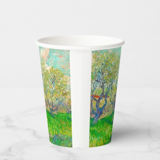 Gobelets En Papier Vincent van Gogh Orchard à Blossom (Droite)