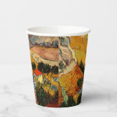 Gobelets En Papier Vincent van Gogh - Paysage, Maison et Plowman (Gauche)