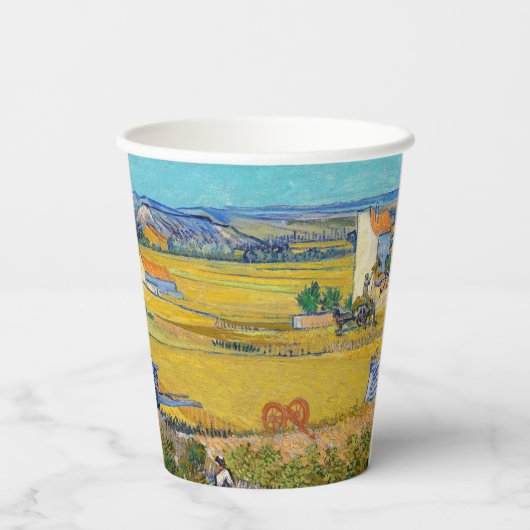 Gobelets En Papier Vincent van Gogh - Récolte à La Crau (Verso)