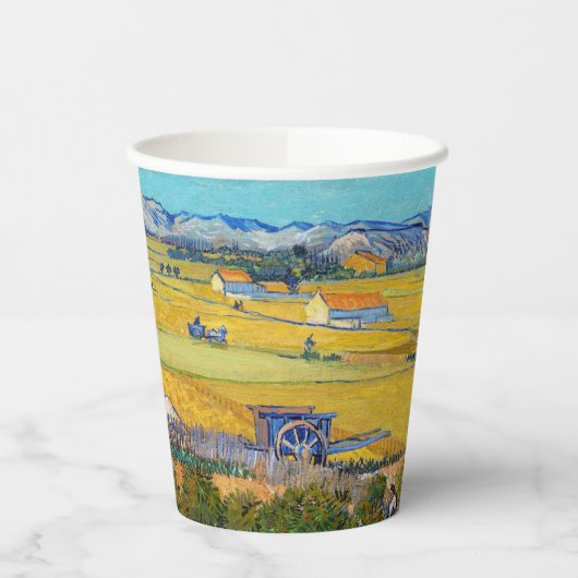 Gobelets En Papier Vincent van Gogh - Récolte à La Crau (Gauche)