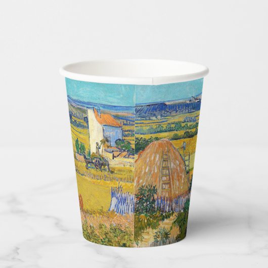 Gobelets En Papier Vincent van Gogh - Récolte à La Crau (Droite)