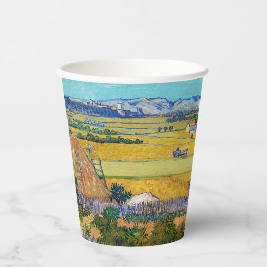Gobelets En Papier Vincent van Gogh - Récolte à La Crau (Recto)