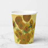 Gobelets En Papier Vincent van Gogh - Vase avec quinze tournesols (Verso)
