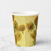 Gobelets En Papier Vincent van Gogh - Vase avec quinze tournesols (Gauche)