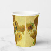Gobelets En Papier Vincent van Gogh - Vase avec quinze tournesols (Droite)