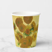 Gobelets En Papier Vincent van Gogh - Vase avec quinze tournesols (Recto)