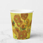 Gobelets En Papier Vincent van Gogh - Vase avec quinze tournesols (Verso)