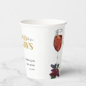 Gobelets En Papier Vino avant les voeux WIne Dégustation de la douche (Droite)
