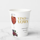 Gobelets En Papier Vino avant les voeux WIne Dégustation de la douche (Recto)