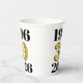 Gobelets En Papier Vintage 1996 Milestone 30th Birthday (Droite)
