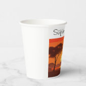 Gobelets En Papier Vintage African Safari (Droite)