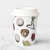 Gobelets En Papier Vintage Baseball Birthday (Verso)