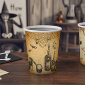 Gobelets En Papier Vintage Goth Halloween Éffrayant Custom