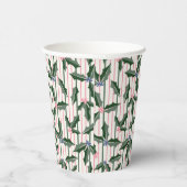 Gobelets En Papier Vintage Holly Holiday (Droite)