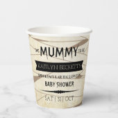 Gobelets En Papier Vintage maman | Baby shower Halloween (Verso)