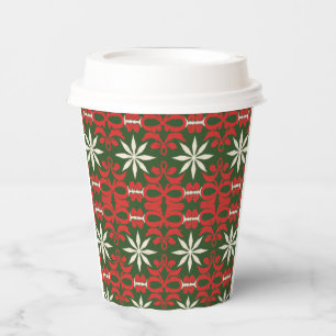 Gobelets En Papier Vintage motif Noël/hiver