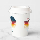 Gobelets En Papier Vintage Retro Stripe Sun 1979 (Droite)