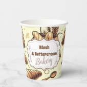Gobelets En Papier Vintage Rustic Bakery (Verso)