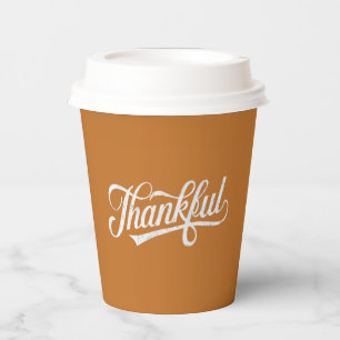 Gobelets En Papier Vintage Thanksgiving Cadeau d'automne