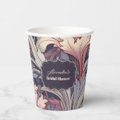 Gobelets En Papier Vintage William Morris Lavender (Recto)