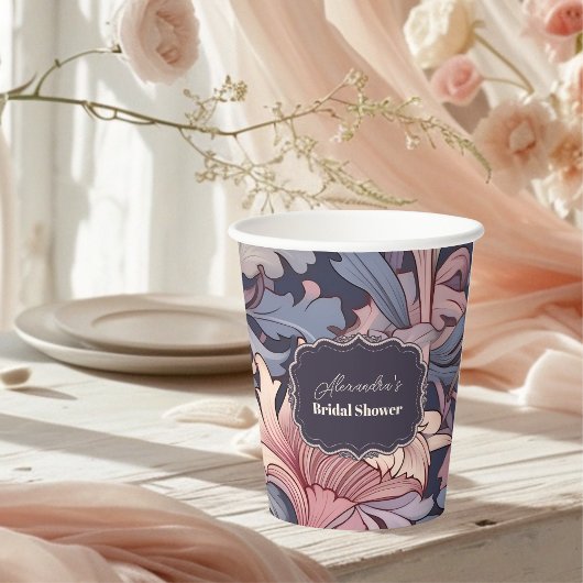 Gobelets En Papier Vintage William Morris Lavender