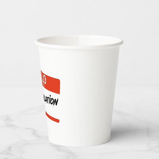 Gobelets En Papier Violation OSHA (Gauche)