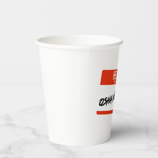 Gobelets En Papier Violation OSHA (Droite)