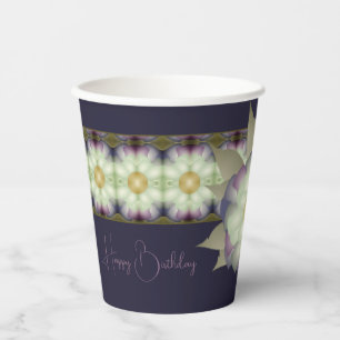 Gobelets En Papier Violet foncé avec mauve