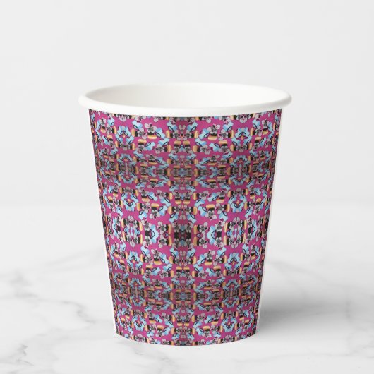 Gobelets En Papier Violettes Douces Et Mobilier (Recto)