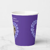 Gobelets En Papier Violite violette 21e anniversaire mariage (Gauche)