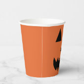 Gobelets En Papier Visage Citrouille d'Halloween orange Jack-O-Lanter (Droite)