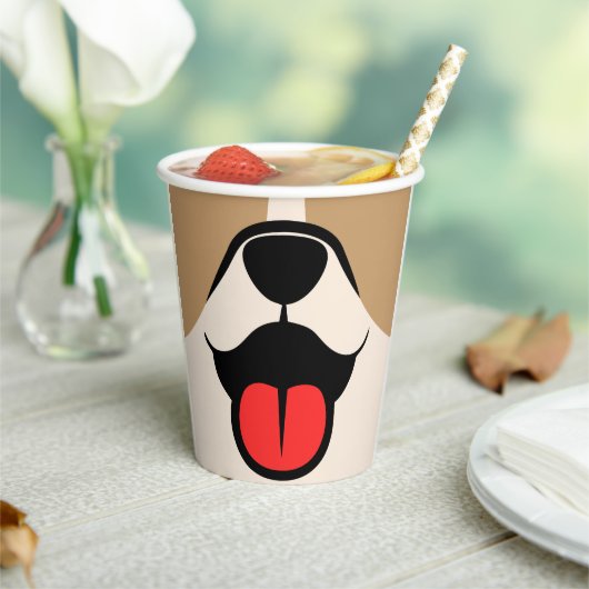 Gobelets En Papier Visage de chien (Insitu)