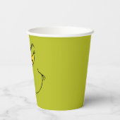 Gobelets En Papier Visage de Grinch qui a volé Noël (Verso)