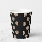 Gobelets En Papier Visage personnalisé drôle, Photo personnalisé (Gauche)