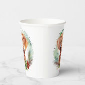 Gobelets En Papier Vizsla Christmas Wreath Festive Pup (Droite)