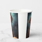 Gobelets En Papier Vizsla d'Halloween avec la peur Citrouille (Gauche)