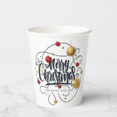 Gobelets En Papier Voeux de Noël (Verso)