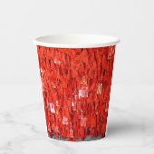 Gobelets En Papier Voeux rouges (Recto)