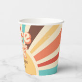 Gobelets En Papier Voici la fête du Baby shower du fils (Verso)