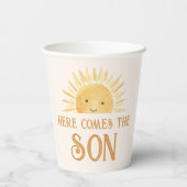 Gobelets En Papier Voici Le Baby shower Fils (Verso)