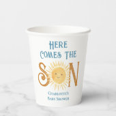 Gobelets En Papier Voici Le Baby shower Son (Verso)